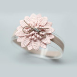 New Creative Light Pink Flower Bow Hairbands Children Headbands Elastic Hair Band Kids Hair Accessories Girls Headwear