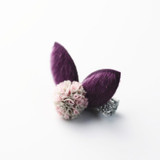 New Creative Cute Purple Plush Rabbit Crown Kids Hairpins Barrettes Children Hair Accessories Girls Hair Clips