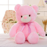 New Creative 50cm Light Up LED Teddy Bear Stuffed Animals Plush Toy Colorful Glowing Teddy Bear Gift for Kids Home Decoration