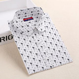 New Cotton Women Vintage Shirts Turn Down Collar Shirt Blusas Femininas 5XL Plus Size Long Sleeve Blouses Floral Women Tops 2016