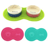 New Colorful Pet Dog Puppy Cat Feeding Mat Pad Cute PVC Bed Dish Bowl Food Water Feed Placemat Wipe Clean Pet Supplies