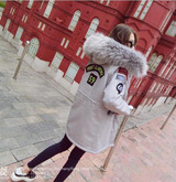 New Coats & Jackets 2016 Parka Hooded Winter Jacket Women Fur Collar Winter Coat Women Zipper Women's Jacket Faux Fur Coat