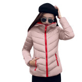 New Coats & Jackets 2017 Fashion Wine Red Parka Hooded Winter Jacket Women Winter Coat Women Zipper Down Jacket Female Coat New Coats & Jackets 2017 Fashion Wine Red Parka Hooded Winter Jacket Women Winter Coat Women Zipper Down Jacket Female Coat