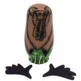 Hand-painted Animals Matryoshka Nesting Dolls 5 Pieces