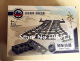 New City series the Switching Tracks Model Building Blocks set Compatible 7895 Classic train rails education Toys for children