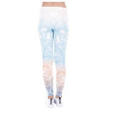 New Classic 3D Print Mandala Ombre Mint Leggings Girl Causal Jeggings Sexy Leggins Tayt Fitness Legging Calzas Mujer Soft Legins
