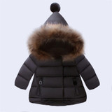 New Children's Winter Jacke Clothes Baby Girls Boys Jackets Autumn Kids Keeping Warm Cotton Novelty Hooded Thick Outerwear Coat