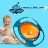 New Children Tableware Non Spill Bowl Toy Dishes Universal 360 Rotate Avoid Food Spilling Food Snacks Baby Shower