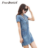 FREE OSTRICH Dresses Women Jeans Dress Summer Sexy Hip Denim Dress Casual Slim Bodycon Vestidos Plus Size Women Clothing De19 FREE OSTRICH Dresses Women Jeans Dress Summer Sexy Hip Denim Dress Casual Slim Bodycon Vestidos Plus Size Women Clothing De19