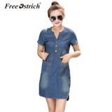 FREE OSTRICH Dresses Women Jeans Dress Summer Sexy Hip Denim Dress Casual Slim Bodycon Vestidos Plus Size Women Clothing De19 FREE OSTRICH Dresses Women Jeans Dress Summer Sexy Hip Denim Dress Casual Slim Bodycon Vestidos Plus Size Women Clothing De19