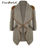 Free Ostrich Cardigan Women Elastic Winter Sweater Knitted Cardigan Female Coat Soft Casual Sweater Pull Outerwear L0430