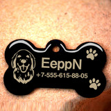 Free engraved write name phone number pet dog cat ID tag collar pet tag dog pet name pendent neckalce tag engraved military tag