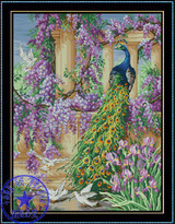 FREE delivery Top Quality popular counted cross stitch kit phenix and dove pigeon in garden