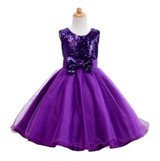 free delivery Princess Girl Dress 2017 fashion Baby Girls Lace Sequins Tulle Flower Party Dress Gown Formal Wedding kids Dresses