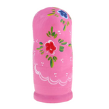 Elegant Pink Matryoshka Nesting Dolls 8 Pieces