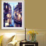 Frameless Venice Oil Painting By Numbers DIY Handpainted Canvas Painting Home Wall Art Picture for Living Room 30*40cm