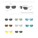 Frameless Pure Titanium Ultra Light Sunglasses Polarizing Driving Mirror Anti Fatigue Pure Titanium Square Metal Frame