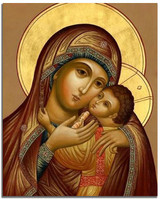 Frameless Oil Painting Virgin Mary Jesus Wall Arts Orthodox Icon Religi Oil Painting By Numbers Canvas DIY Modular Painting