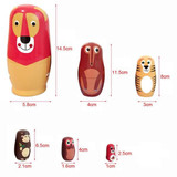 Charming Animals Matryoshka Nesting Dolls 6 Pieces