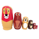 Charming Animals Matryoshka Nesting Dolls 6 Pieces