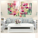 Frameless Flower Print on Canvas Wall Painting Art Print and Poster Home Decoration Oil Paingting Picture for Living Room 4pcs