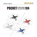 FQ777-124 RC Drone Dron Micro Pocket Drone 4CH 6Axis Gyro Switchable Controller Quadcopter RTF Flying Helicopter Kids Toys Gifts