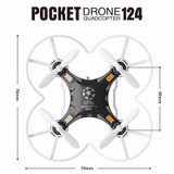 FQ777-124 RC Drone Dron Micro Pocket Drone 4CH 6Axis Gyro Switchable Controller Quadcopter RTF Flying Helicopter Kids Toys Gifts