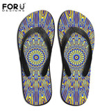 FORUDESIGNS Summer Style Men's Flip Flops Fashion Rubber Wear-resistant Slippers Male Flat Flipflop Colorful Beach Sandals Shoes