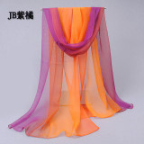 2017 Fashion Summer silk Scarf shawl Cape Polyester Chiffon Silk Scarves Wraps For Women Brand Foulard Femme