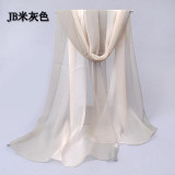 2017 Fashion Summer silk Scarf shawl Cape Polyester Chiffon Silk Scarves Wraps For Women Brand Foulard Femme