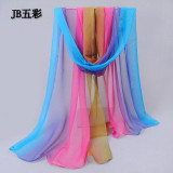 2017 Fashion Summer silk Scarf shawl Cape Polyester Chiffon Silk Scarves Wraps For Women Brand Foulard Femme