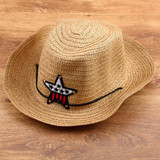 2017 Fashion Straw Hats Summer Baby Ear Decoration Lovely Child Character Girls And Boys Sun Hat Solid Children Floppy Panama