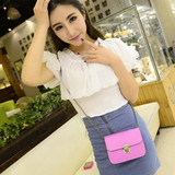 2017 Fashion Simple Women Messenger bags PU Leather Shoulder Bags Candy Color Lady Girl Crossbody Mini Bag Satchel