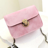 2017 Fashion Simple Women Messenger bags PU Leather Shoulder Bags Candy Color Lady Girl Crossbody Mini Bag Satchel