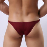 2017 Fashion Rib Men Sexy Hipster Penis Pouch Briefs Underwear Gay Jockstrap Panties Thread Brief Shorts