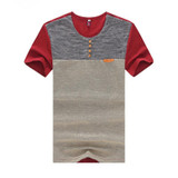 2017 Fashion Patchwork Unique Design Tops Tees Summer Men's T-shirt Short Sleeve T Shirt Men Slim Fit O Neck T-shirt Men 5XL