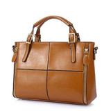 2017 Fashion patchwork designer cattle split leather bags women handbag brand ladies shoulder bags Vintage Black Brown Red Blue