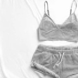 2017 Fashion Nightwear Set Vest + Short Pants Sleepwear Womens Casual Clothes Underwear 2PCS Pajama Sets