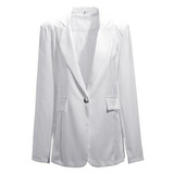 2017 Fashion New Women Spring Autumn Slim OL Formal Blazer Suits Chiffon Jacket Coat Elegant Ladies Business Workwear Suits