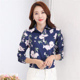 2017 Fashion New Women Blouse Shirt Plus Size Spring Summer Vintage Clothing Blusas Feminina Tops Tee Chiffon Chemise Femme