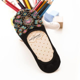 2017 Fashion New Woman's Socks 4 Colors Female Cotton Invisible Ankle Sock Summer Stealth Retro Folk Style Silicone Socks