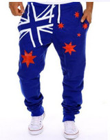2017 Fashion Mens Joggers Pants Casual Loose Sweatpants Hip-hop Letters Printed Trousers Outwear Joggers Pants Harem Dance Pants