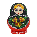 Painted Wooden Matryoshka Nesting Dolls 10 Pieces