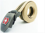 2017 fashion mens canvas belt luxury men famous brand belt Military jeans belts black stripes army green belt for men 120cm