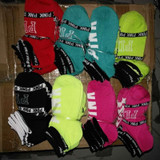 2017 Fashion Lovely Ladies Party Girls Socks contrast colors Harajuku Girls pink One Size Crew Sock VS letter socks calcetines