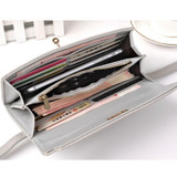 2017 Fashion Lock Wallet For Ladies Women Wallet Quality Leather Wallet Elegant Female Purses Ladies Wallets Women Purse C2272/l