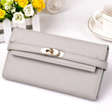 2017 Fashion Lock Wallet For Ladies Women Wallet Quality Leather Wallet Elegant Female Purses Ladies Wallets Women Purse C2272/l