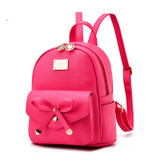 2017 Fashion Korean women mini Backpack small PU Leather Backpacks school bags teenagers girls female travel Backpack Mochilas