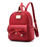 2017 Fashion Korean women mini Backpack small PU Leather Backpacks school bags teenagers girls female travel Backpack Mochilas
