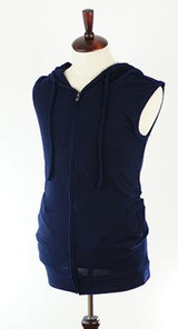 New 2017 Fashion Men Casual Slim Fit Basic Hooded Jacket Sleeveless Vest Waistcoat Zipper Hoodies Sweatshirt 4 Colors
